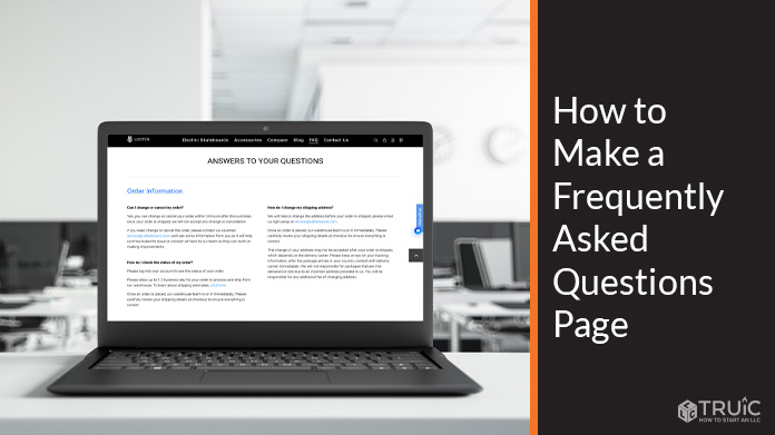 How to Make a Frequently Asked Questions Page - FAQ Page Design.
