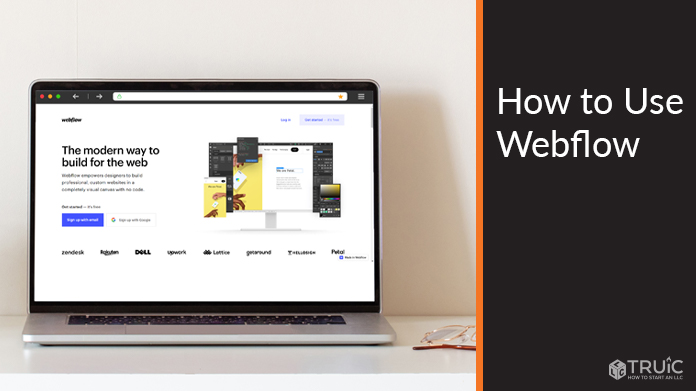 Webflow home page.