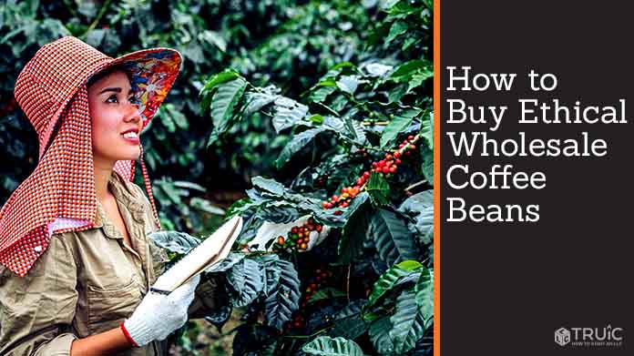 A woman taking notes on the health of her coffee plants.