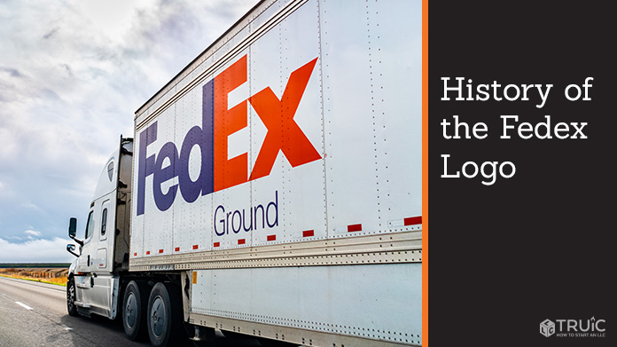 FedEx logo on the side of a semi truck.