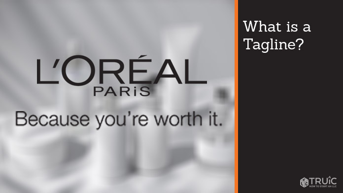 L'Oreal Paris logo with tagline that says "Because you're worth it."
