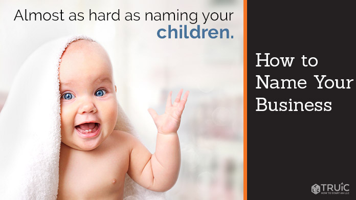 A smiling baby with text above that says "Almost as hard as naming your children"