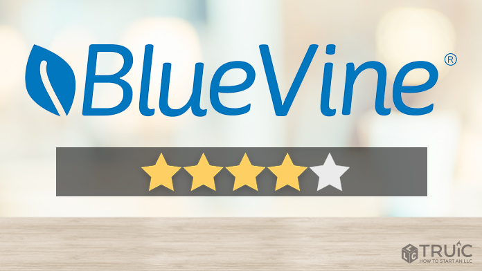 BlueVine review image with 4 stars.