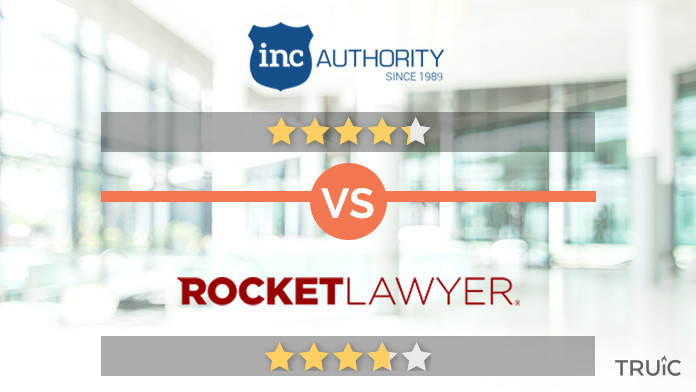 Rocket Lawyer VS Inc Authority Review Image.