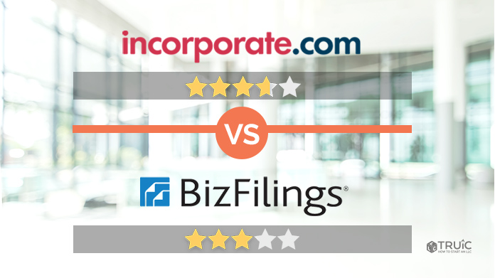 Incorporate.com with 3.75 stars versus BizFilings with 3 stars.