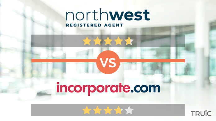 Northwest with 3.3 stars versus Incorporate.com with 3.4 stars.